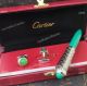 Cartier Roadster Silver Green Ballpoint Pen & Cufflinks Set (4)_th.jpg